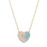 Enamel Colorful Heart Necklace (H4)