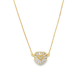 Heart Love Pendant Dainty Delicate Box Chain Necklace With Clear Micro CZ Stones (G124)