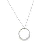 Black Rhodium Infinity Circle Necklace (G88)