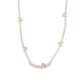 CZ Butterfly Charms Layering Necklace (G71)