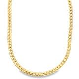 6mm Flat Diamond Cut Cuban Chain Necklace (F24)