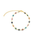 Multicolor Evil Eye Bracelet (I39A)