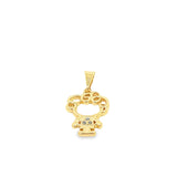 CZ Tiny Girl Pendant (A118)