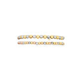 Three Toned Gold, Rose Gold, Silver Bead Bracelet | Gold Filled Beaded Bracelet (I51-53)