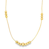 Gold Bead Designed Chain Necklace (G94)