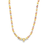 3 Toned Beaded Necklace (F247)