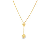 Bead Drop Charm Box Chain (F225B)