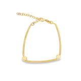 Bar Link Pearl Bracelet (I483)