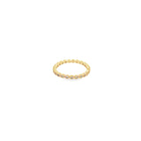 Inlay Round Cut CZ Ring