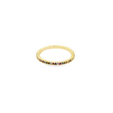 Thin Colored CZ Pave Ring (D16)