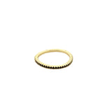 Thin Colored CZ Pave Ring (D16)