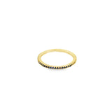 Thin Colored CZ Pave Ring (D16)