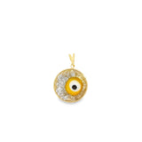 Evil Eye and CZ with Cylinder Pendant