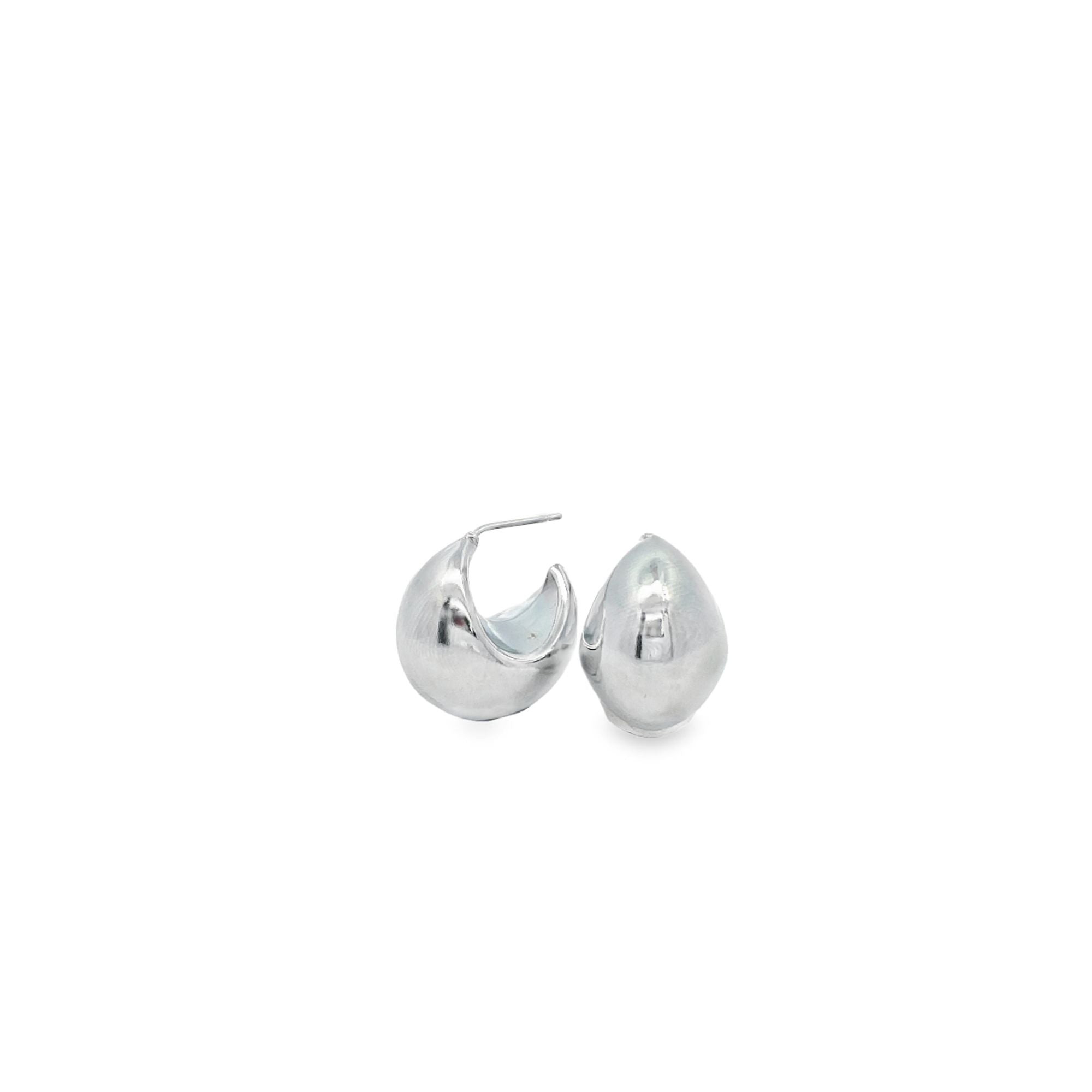 Thick Crescent Shape Earrings (L561)