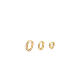 Gold Filled CZ Earrings (L432)