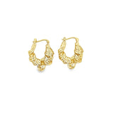 Abstract Knot Style Lever Back Earrings (J111A)