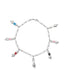 A sterling silver charm bracelet features dangling hand charms accented with colorful enamel cuffs.