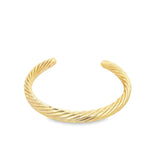 Thick Twisted Open Bangle