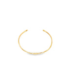 Minimalist Evil Eye Open Cuff Bracelet Bangle