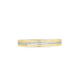 18K Gold Filled 9mm Designed Textured Bangle (B16)