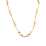 18K Gold Filled 8mm Beaded Chain Necklace (H185)
