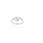 Shop a pear-cut cubic zirconia solitaire ring in gold or silver. A minimalist, elegant ring perfect for stacking, everyday wear, or gifting.