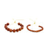 Two adjustable goldstone gemstone bead bracelets rest against a clean white background.