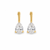 Elegant 18K gold filled pear drop earrings with a minimalist design.  lightweight and perfect for everyday wear or special occasions.