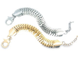 10mm Wide Herringbone Snake Chain (H214)(I573)