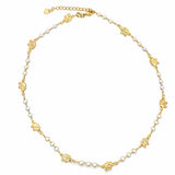 Delicate Gold Filled jewelry featuring polished elephant charms and mini pearl accents. Lightweight, elegant, adjustable, and perfect for everyday wear, layering, or gifting.