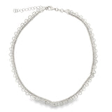 18K Gold Filled Designed Curb Choker Chain (G32)
