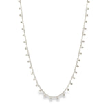 18K Rhodium Filled Dangle Ball Choker (G28)