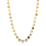 18K Gold Filled Hearts Choker  (G37)