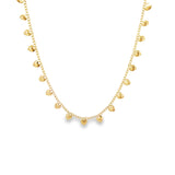 18K Gold Filled Rounded Heart Choker (G30)
