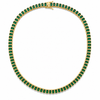 Elevate your elegance with this 6mm tennis necklace, featuring a stunning blend of colorful and clear cubic zirconia stones