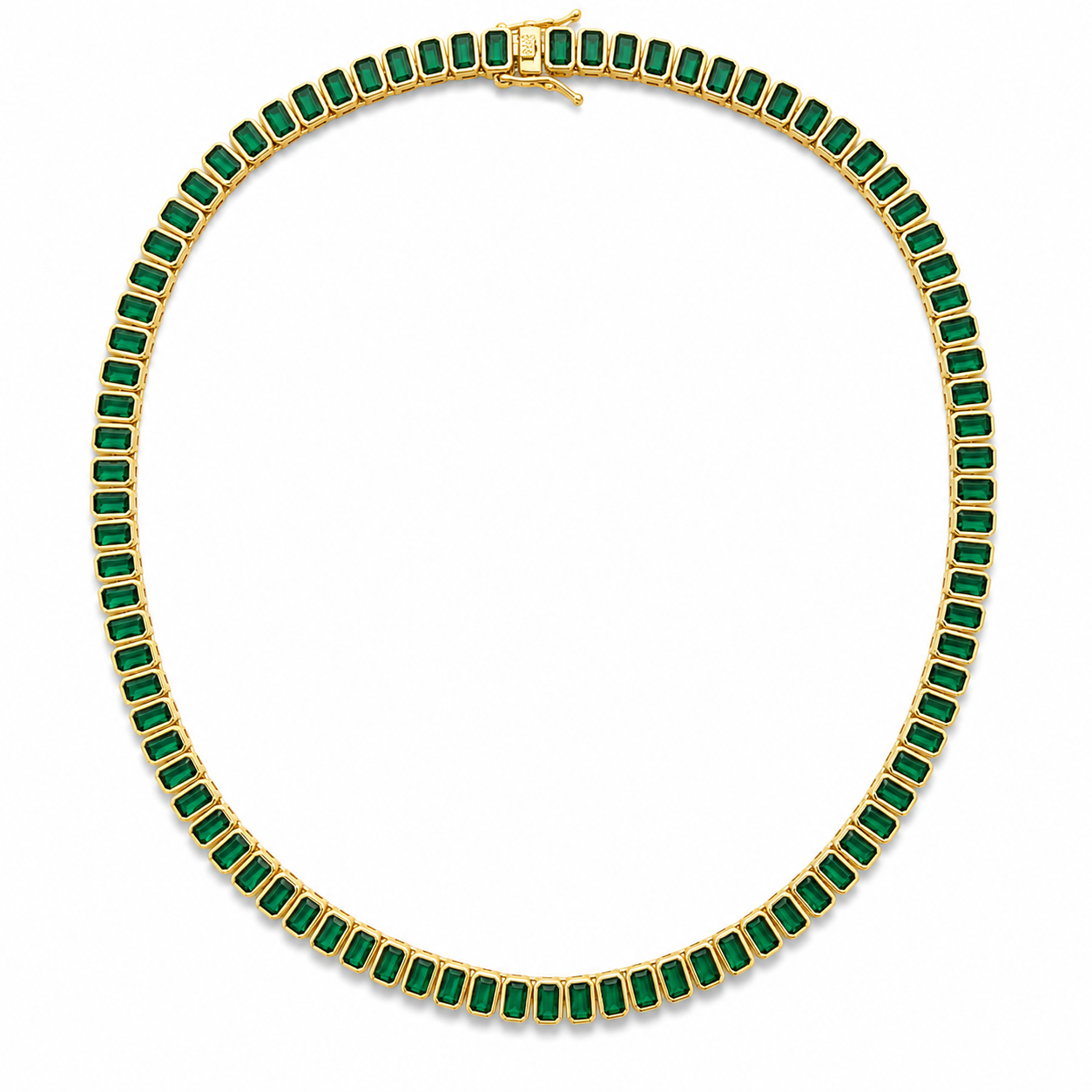Elevate your elegance with this 6mm tennis necklace, featuring a stunning blend of colorful and clear cubic zirconia stones