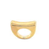 High End Exclusive Curved Geometric Dome Ring