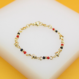 Gold Filled Azabache Beaded Bracelet