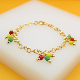 18K Gold Filled Beaded Bracelet (I513)