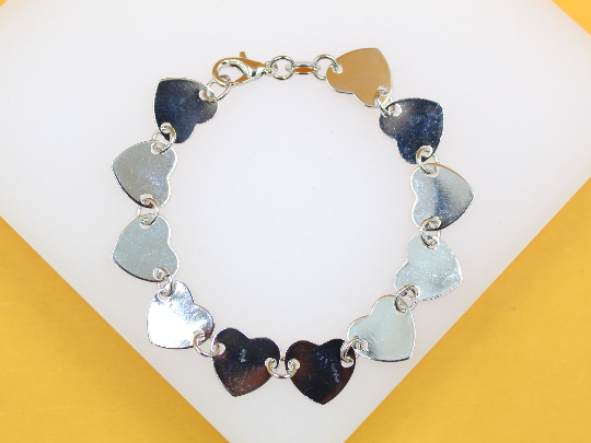 Heart Flat Bracelet (I511)