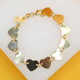 Heart Flat Bracelet (I511)