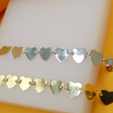 Heart Flat Bracelet (I511)