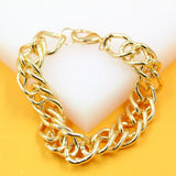 18K Gold Filled Thick Curb Link Chain (I242)