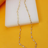 Clear CZ Stone Shape Mix Charm Necklace (I503)(H148)