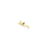 A delicate gold ring features a small, sculpted butterfly resting gracefully on the band against a plain white background.