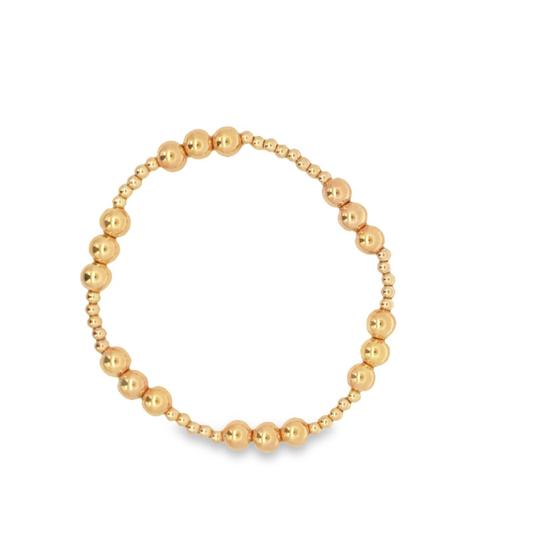 18K Gold Filled Bead Bracelet (I525-I528)