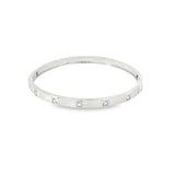 Squared CZ Stones Bangle (B104)