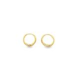 18K Gold Filled Minimalist Round Huggies (L267)