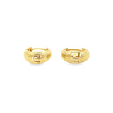 18K Gold Filled Minimalist Round Huggies (L267)