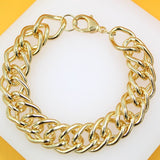 18K Gold Filled Thick Curb Link Chain (I242)